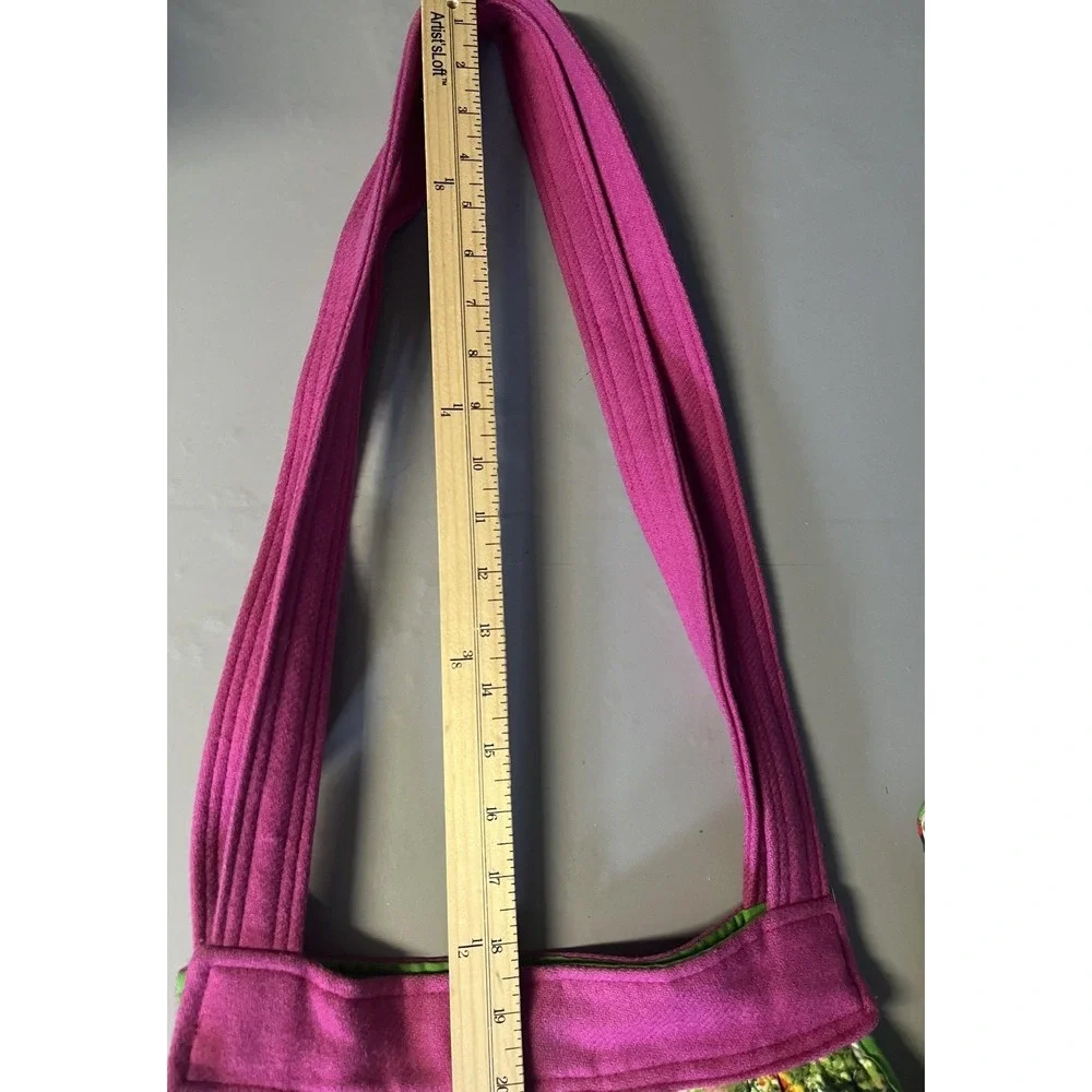 Handmade Shoulder Bag‎ Womens Large Multicolor Floral Quilted Cotton Tote Pouch
